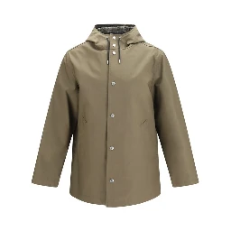 Bicolor Polyester Full-Length Jacket