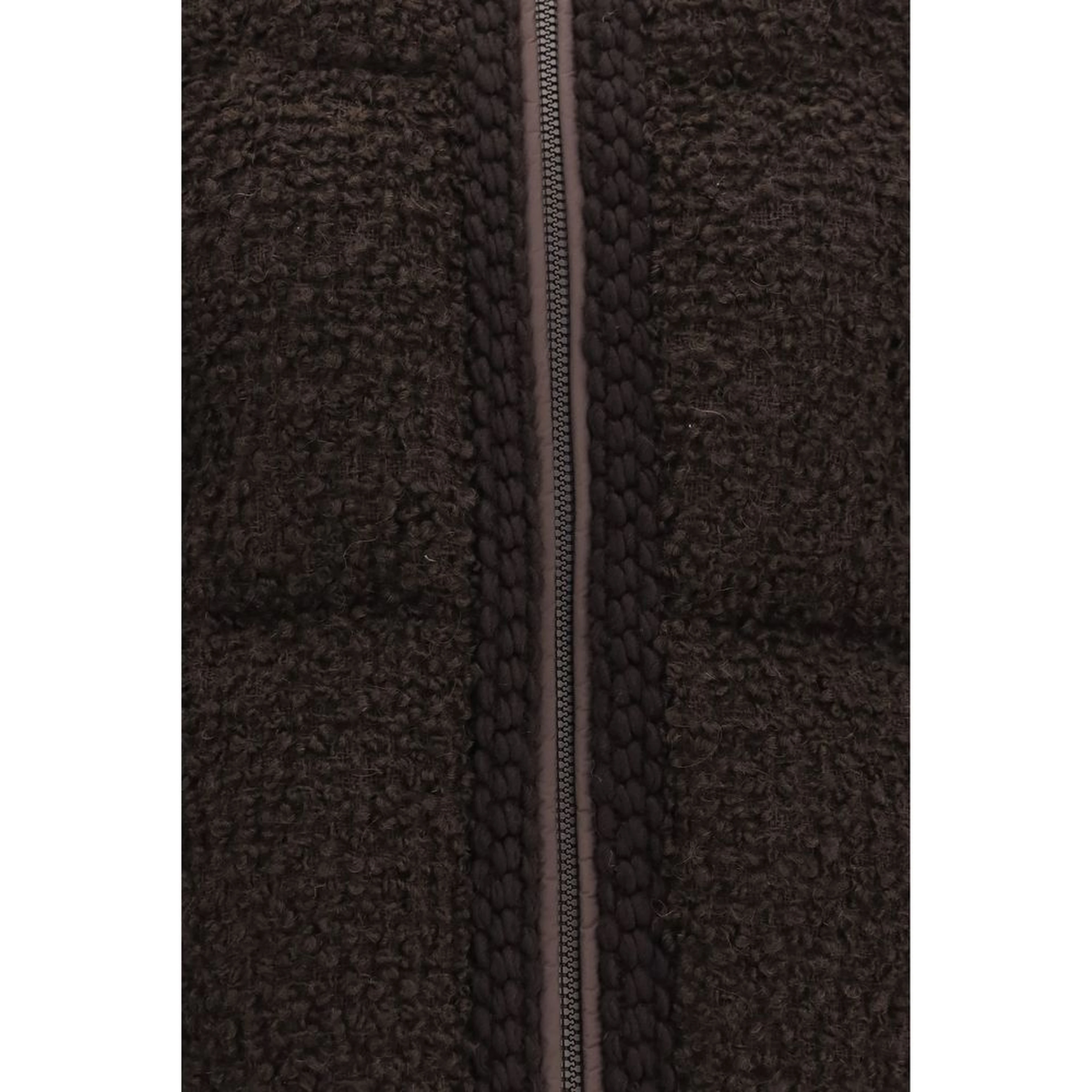 Brown Wool Oves Aries Full-Length Jacket