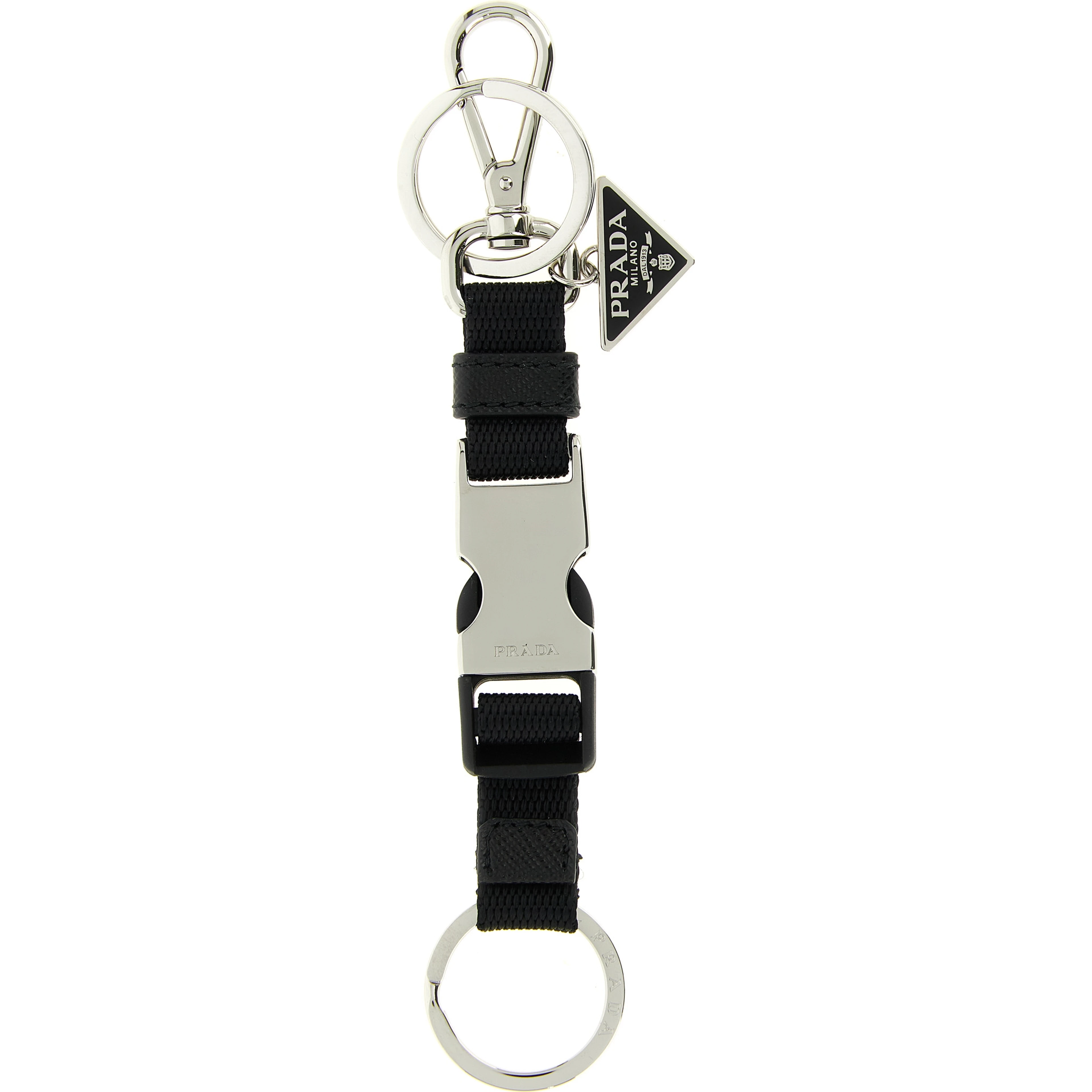 Black Stainless Steel Keychain