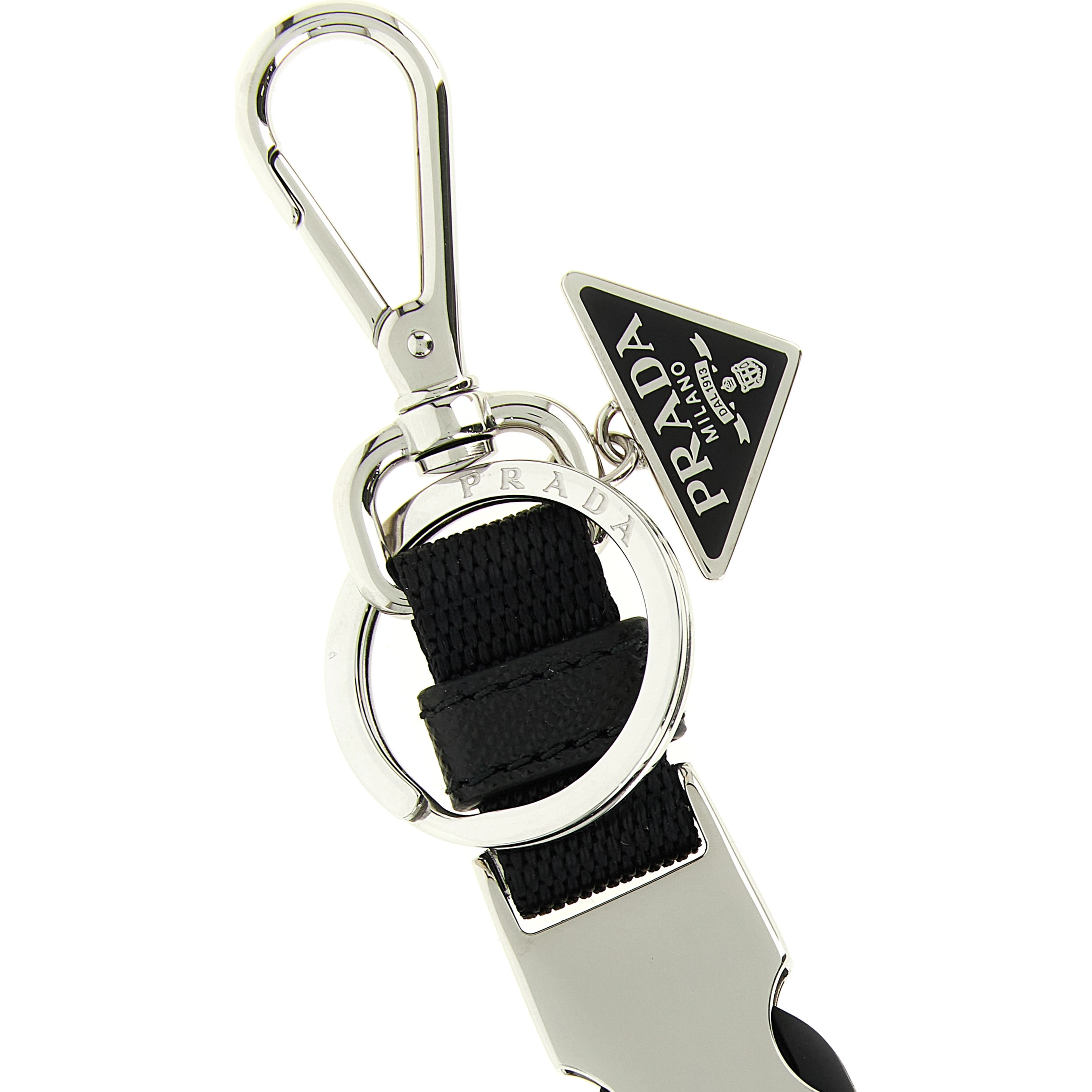 Black Stainless Steel Keychain