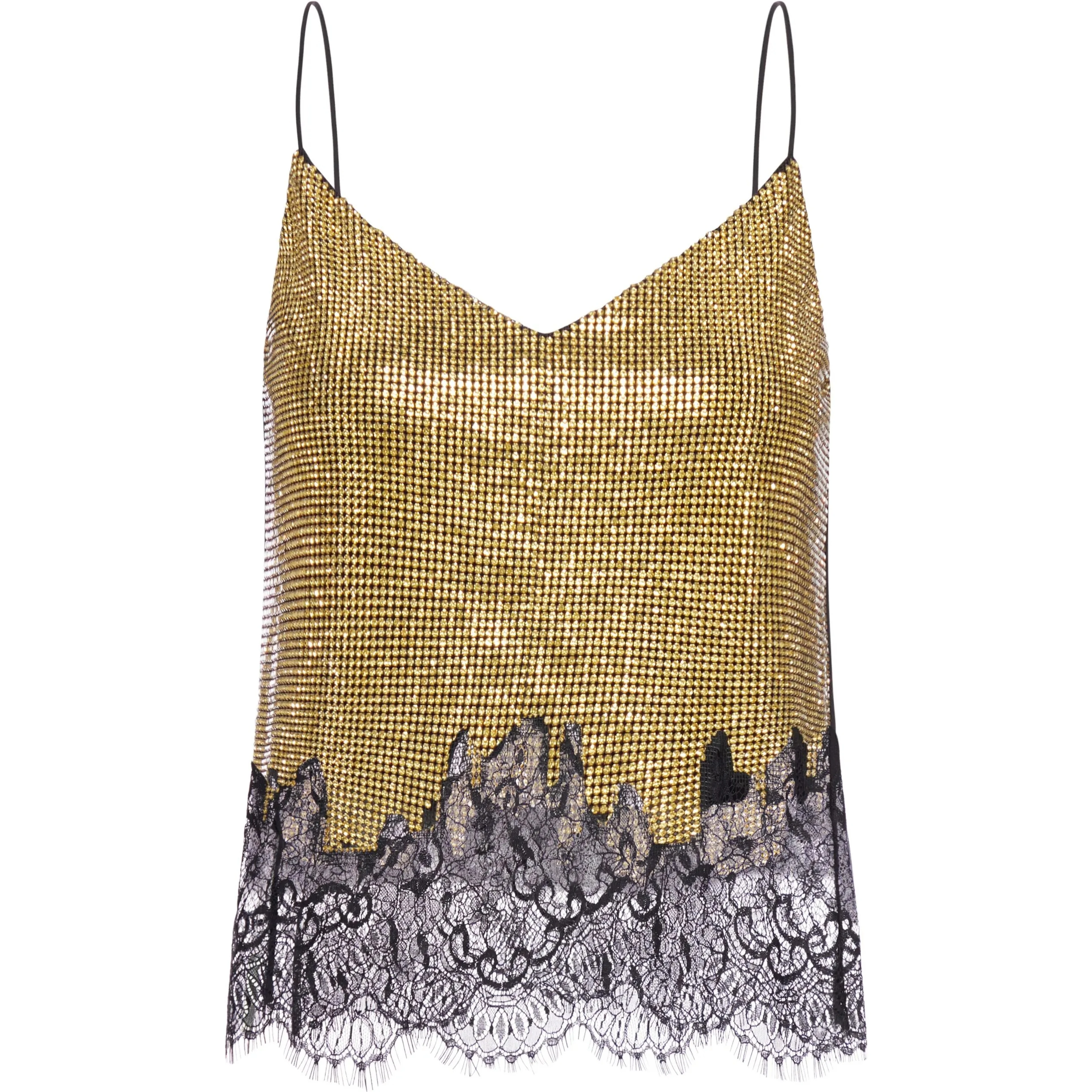 Tank top with sequins