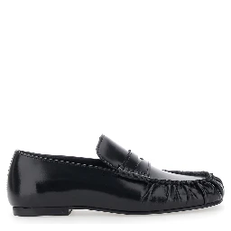 Loafers AVEN with high-quality leather and black rubber sole for women