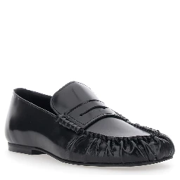 Loafers AVEN with high-quality leather and black rubber sole for women