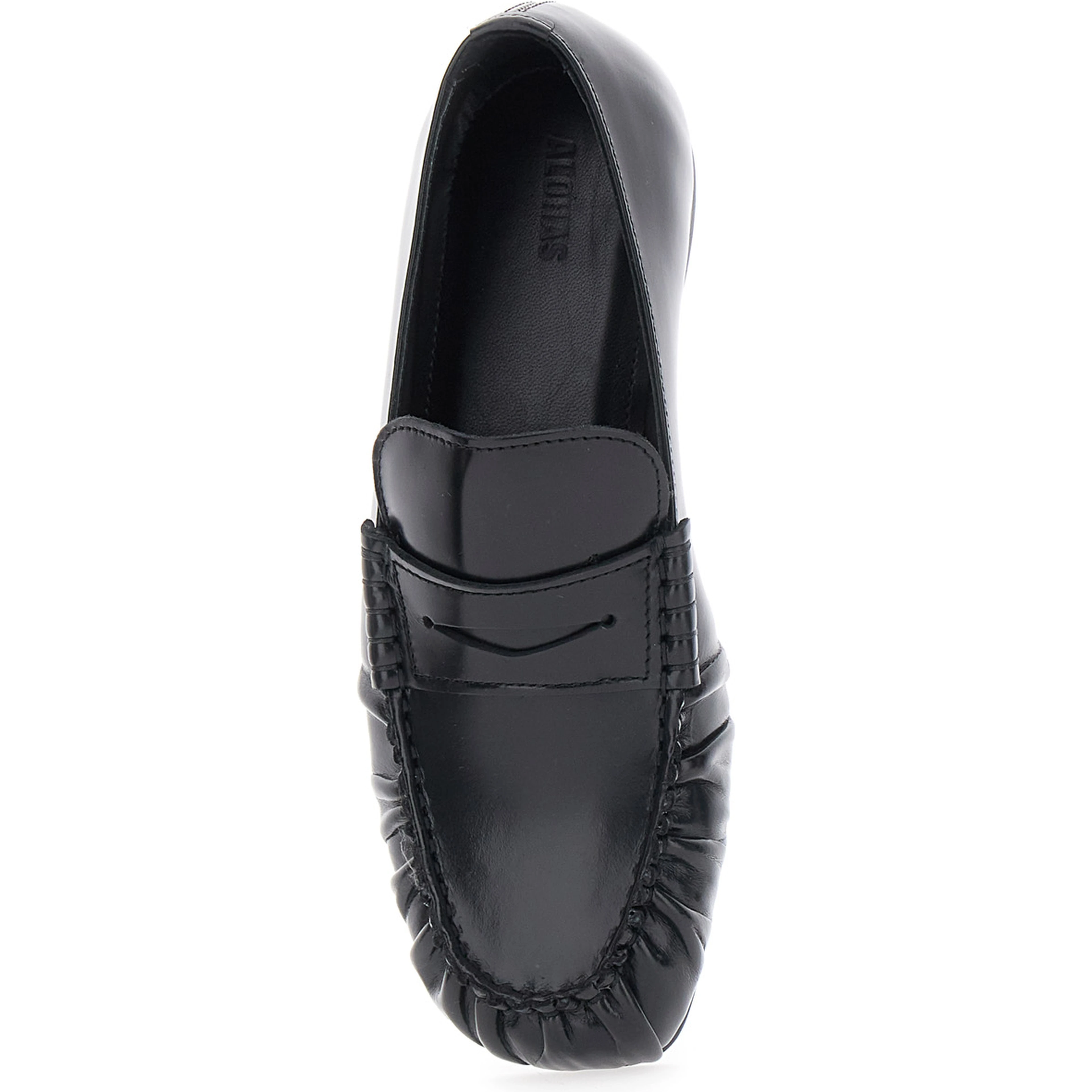 Loafers AVEN with high-quality leather and black rubber sole for women