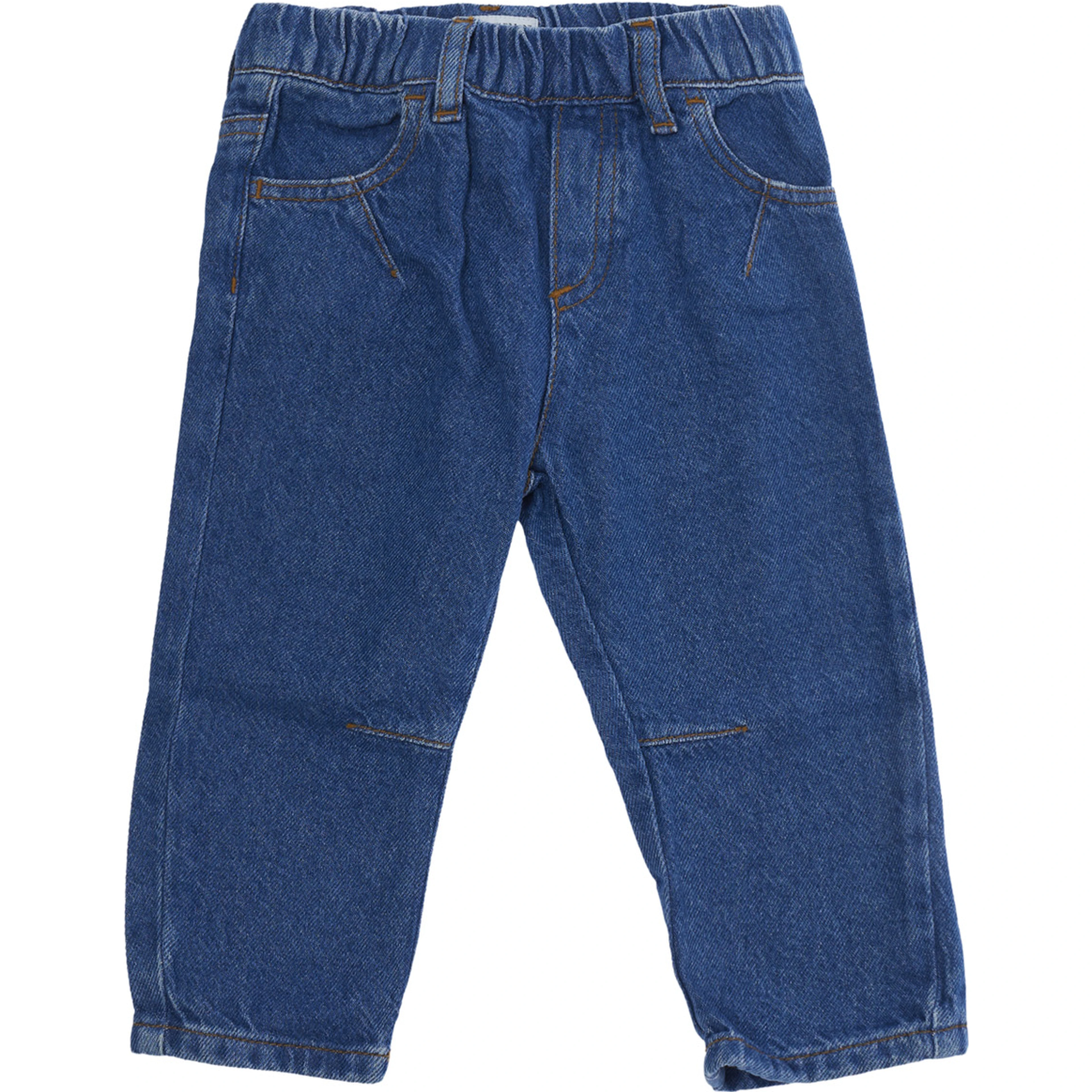 Boys blue denim trousers with 58 pockets in Tessuto