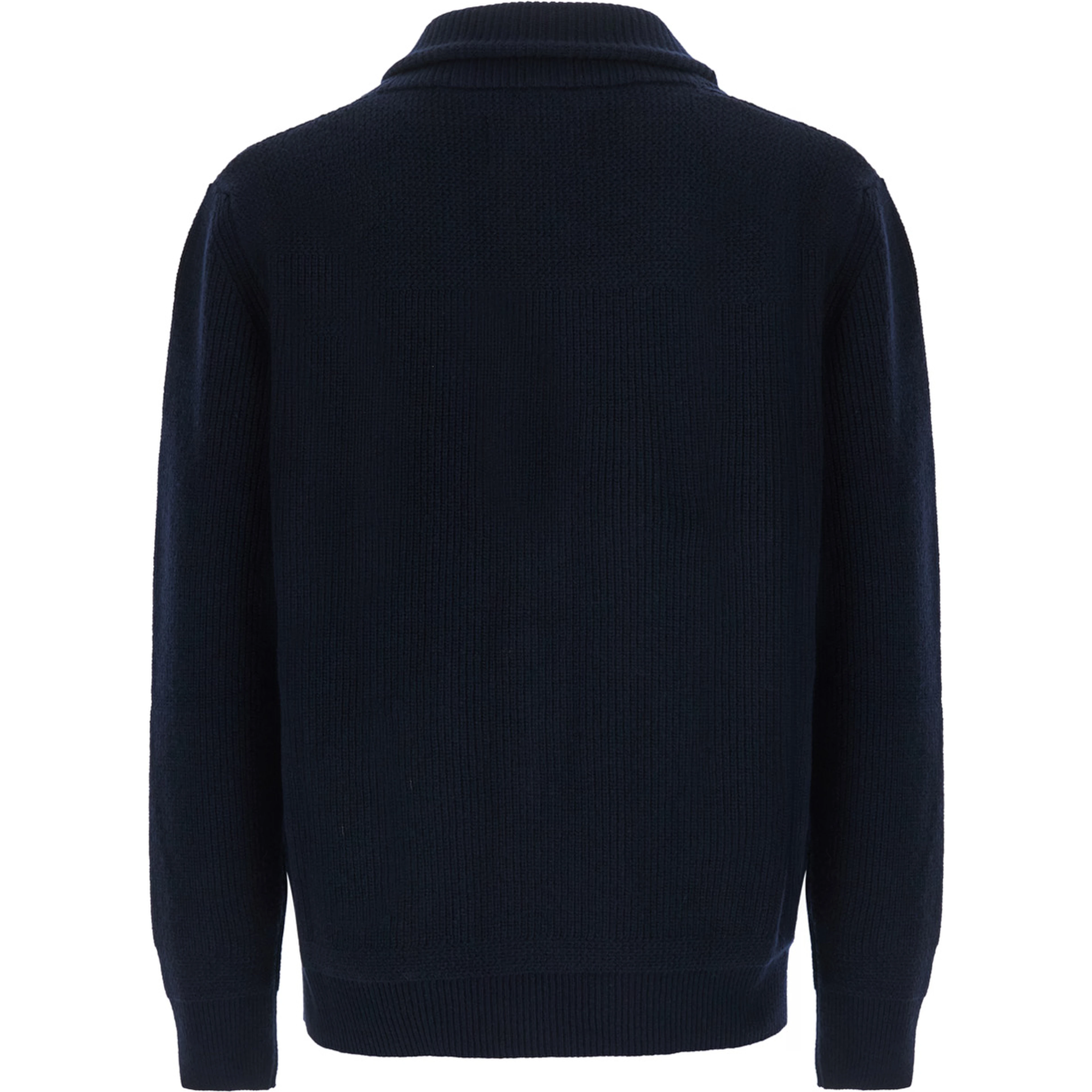 Lapel Jacket ML Blue with Notched Revers and Button Closure in Wool Men
