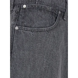Loose Denim jeans with zip closure and pockets Gray man