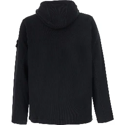 Essential black Tech Fabric sweatshirt for men