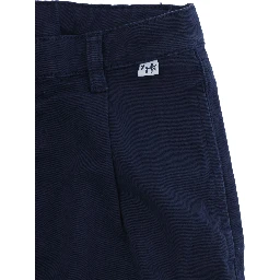 Long Pants with Pockets and Edges Finished in Tech Fabric Blue for Boy