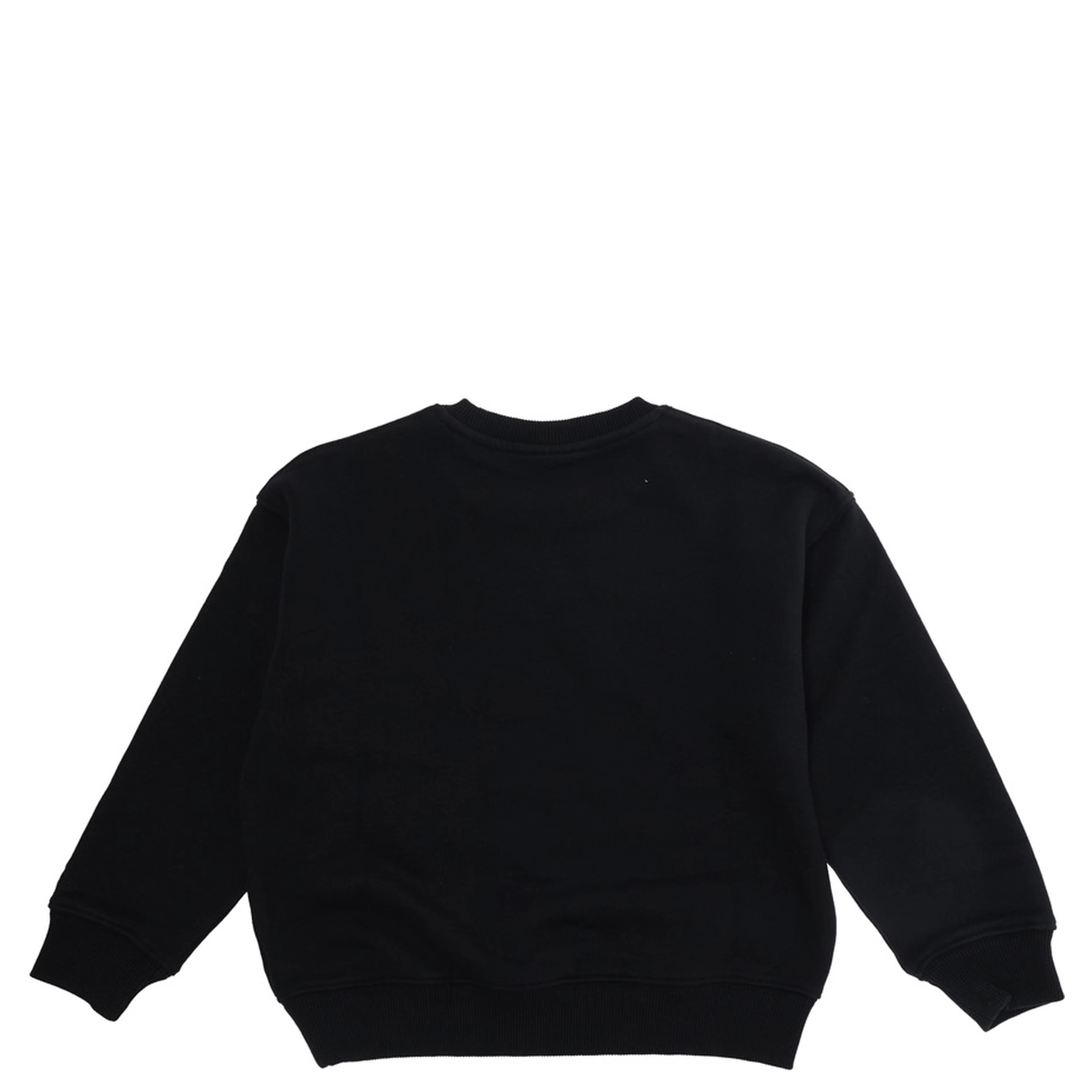 MC2 SAINT BARTH KIDS crewneck sweatshirt with long sleeves and tech fabric in cotton and polyester, black for women