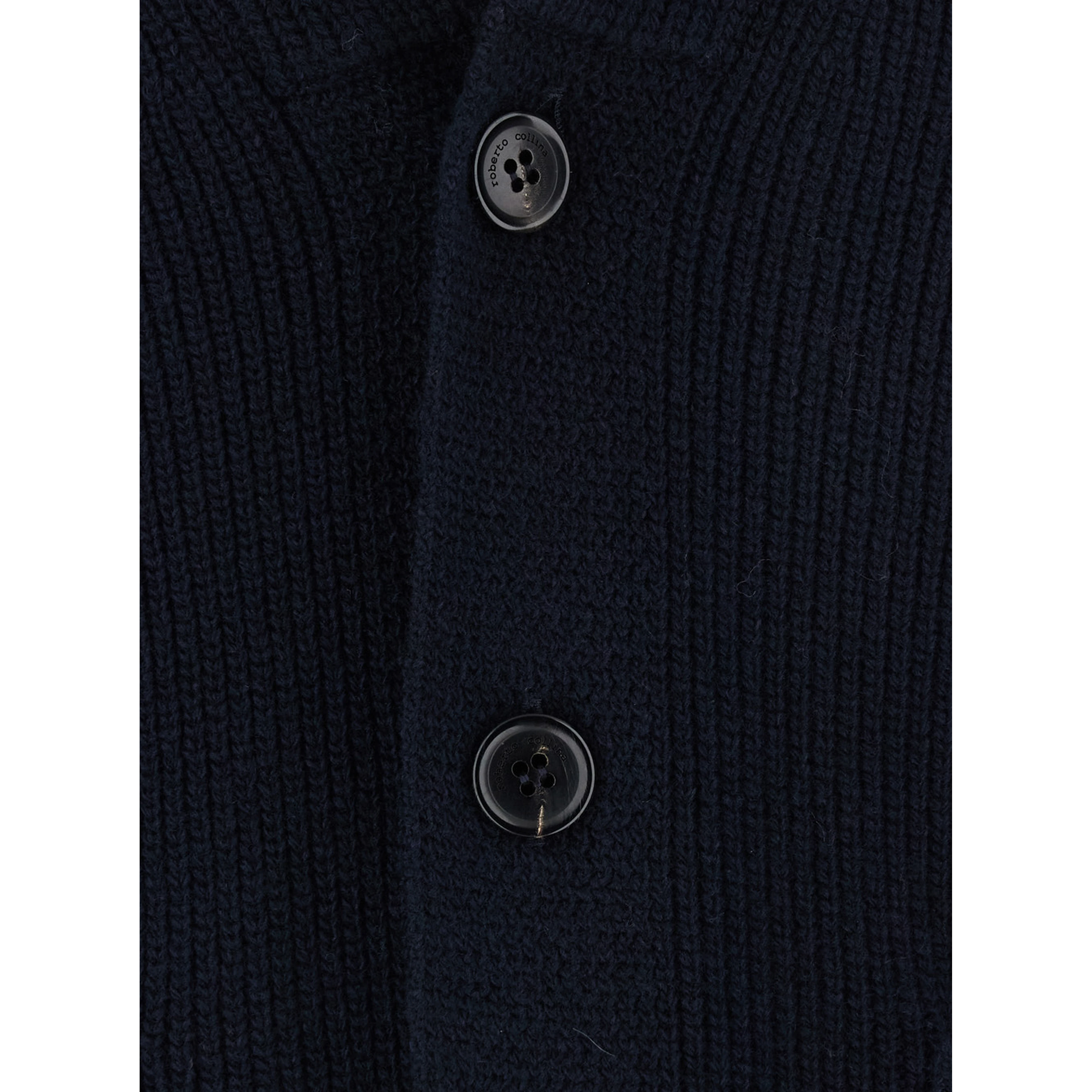 Lapel Jacket ML Blue with Notched Revers and Button Closure in Wool Men