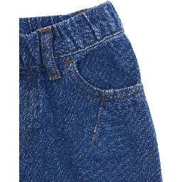 Boys blue denim trousers with 58 pockets in Tessuto