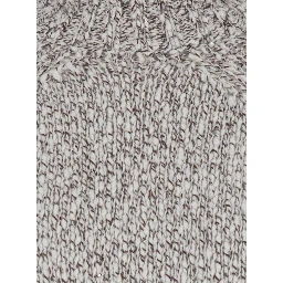 ASPROMONTE Sweater with V-neck and long sleeves in brown acrylic fabric for women