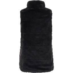 Vest NIVES FURY reversible with high collar and pockets Brown Unisex