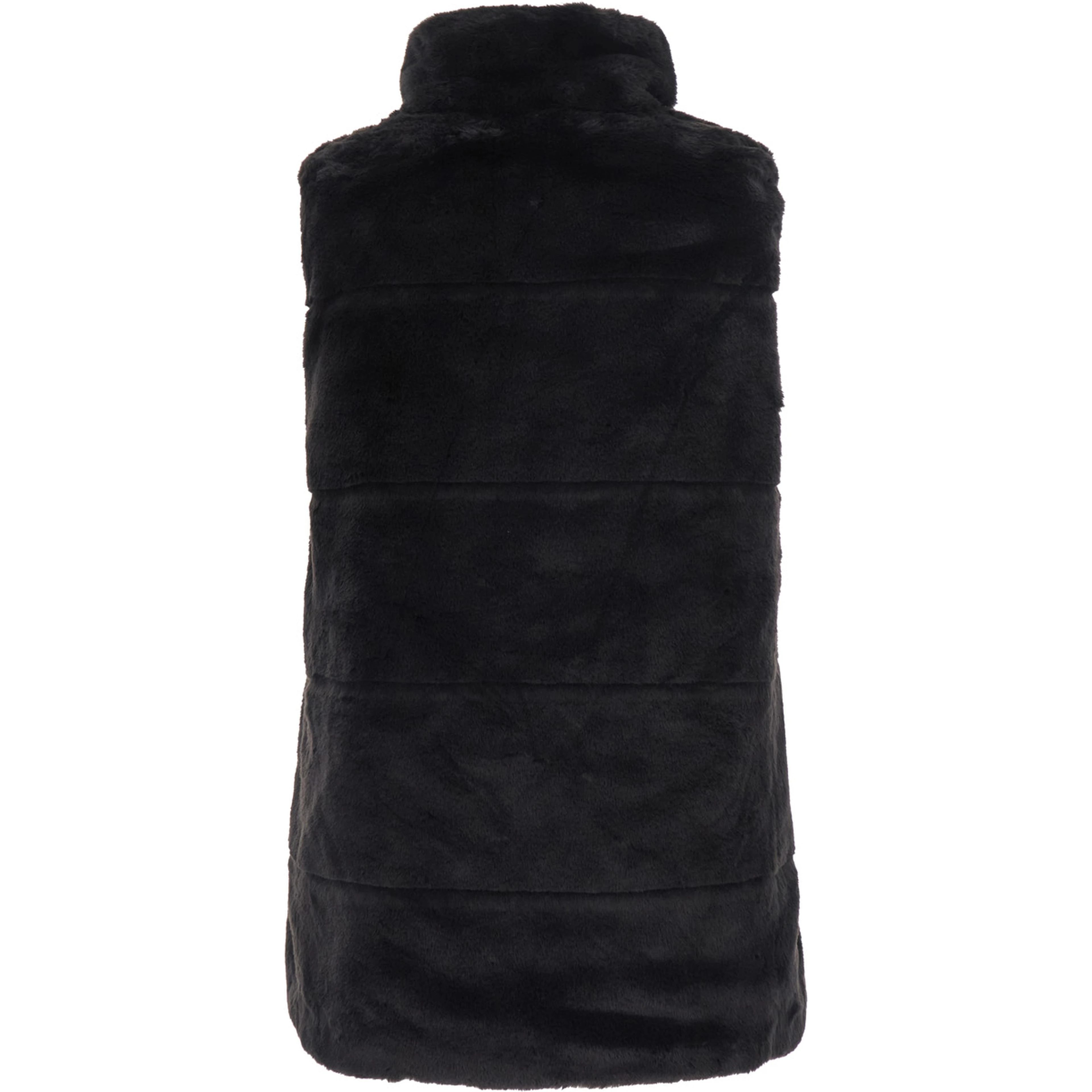 Vest NIVES FURY reversible with high collar and pockets Brown Unisex