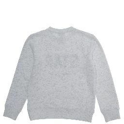 Sweatshirt STAR BOYS CREW NECK SWEATSHIRT with patch and print in cotton Gray Boy