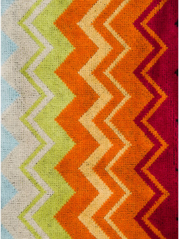 Giacomo Multicolor Cotton Towel Set with Zigzag Motif Unisex alternative