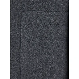 Coat with collar and long sleeves in Grey Fabric women