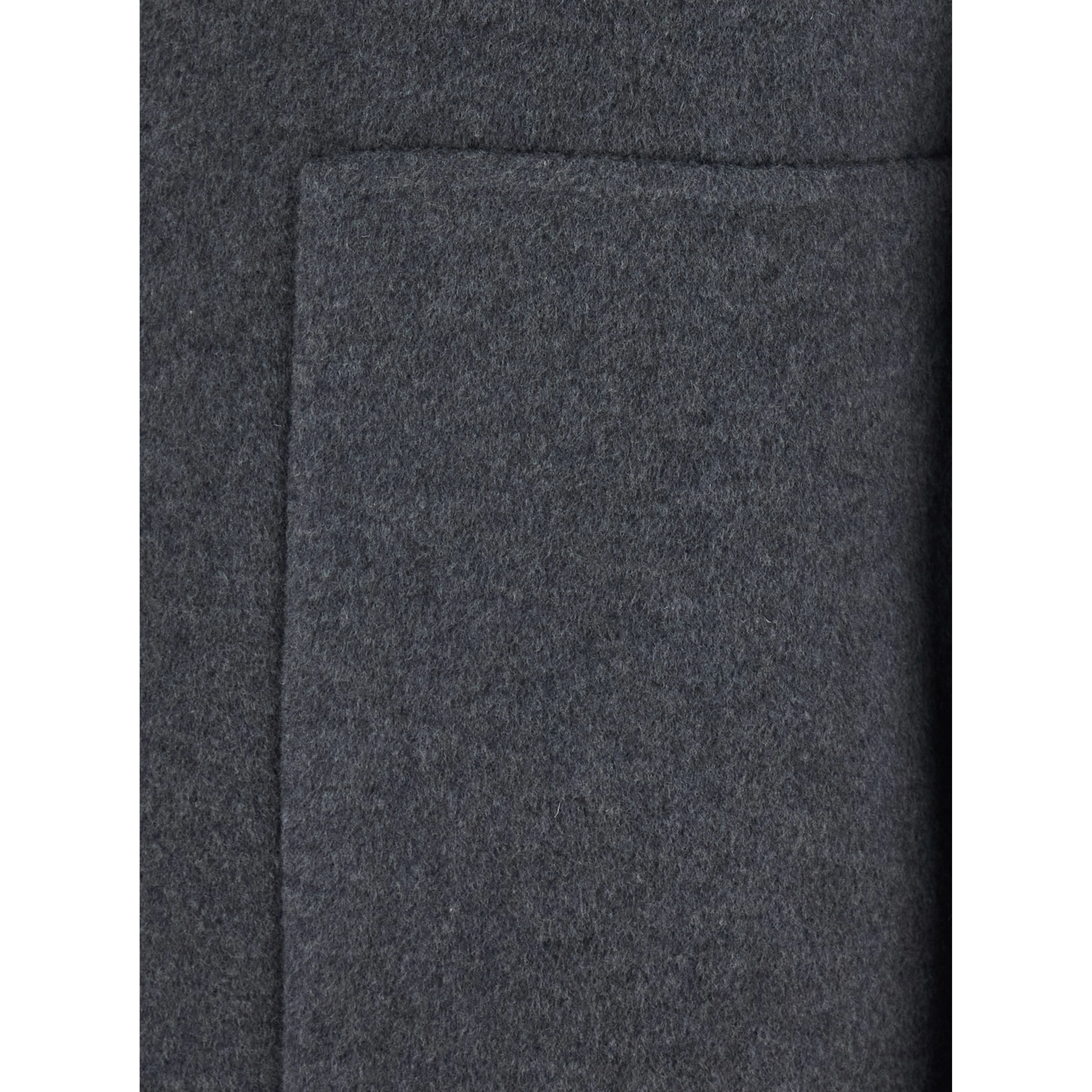 Coat with collar and long sleeves in Grey Fabric women