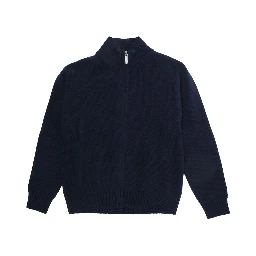 GOLFINO with turtleneck and long sleeves in Blue Fabric for Boy