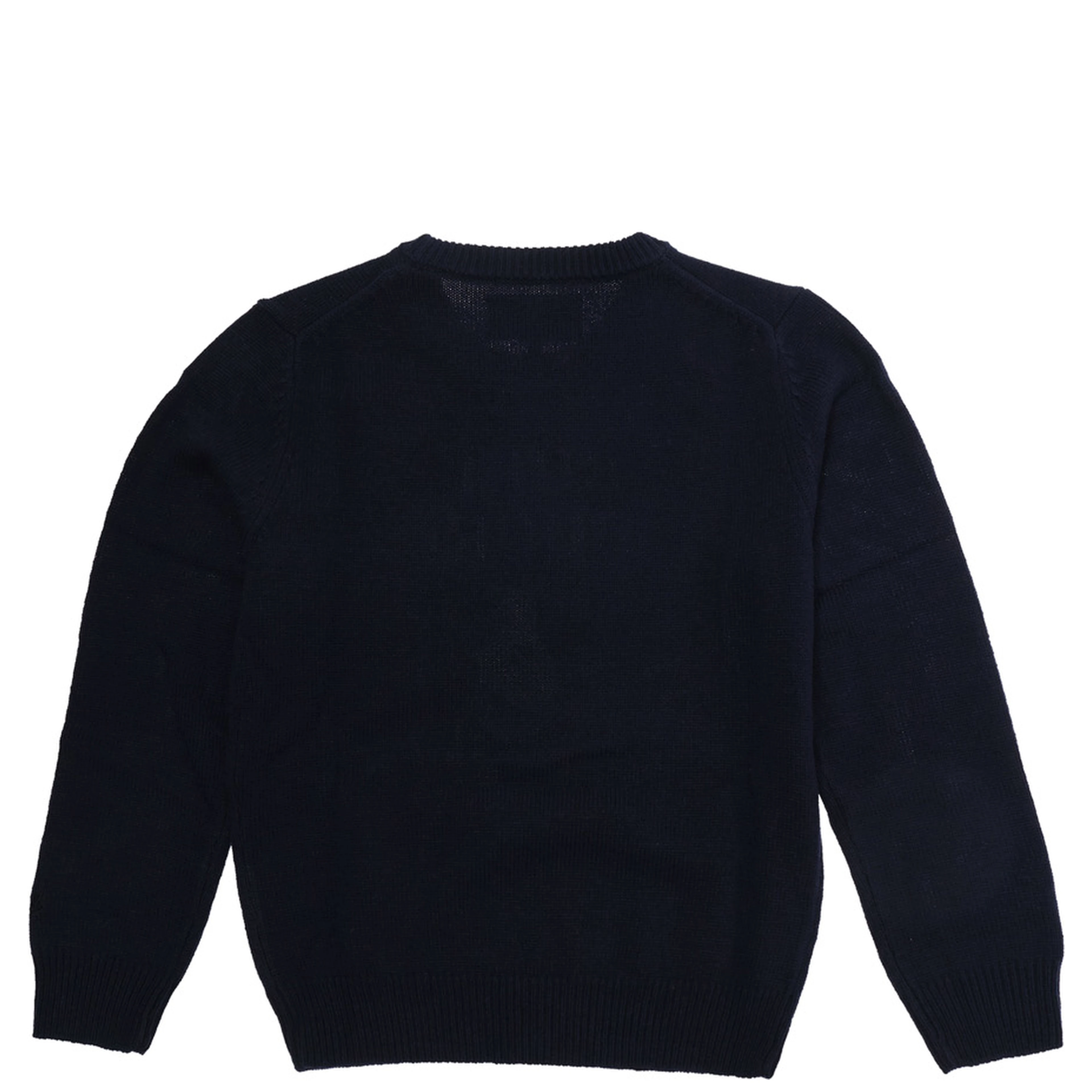 Jacquard crewneck sweater with Snoopy Latin motif in wool, viscose, polyamide and cashmere blue unisex