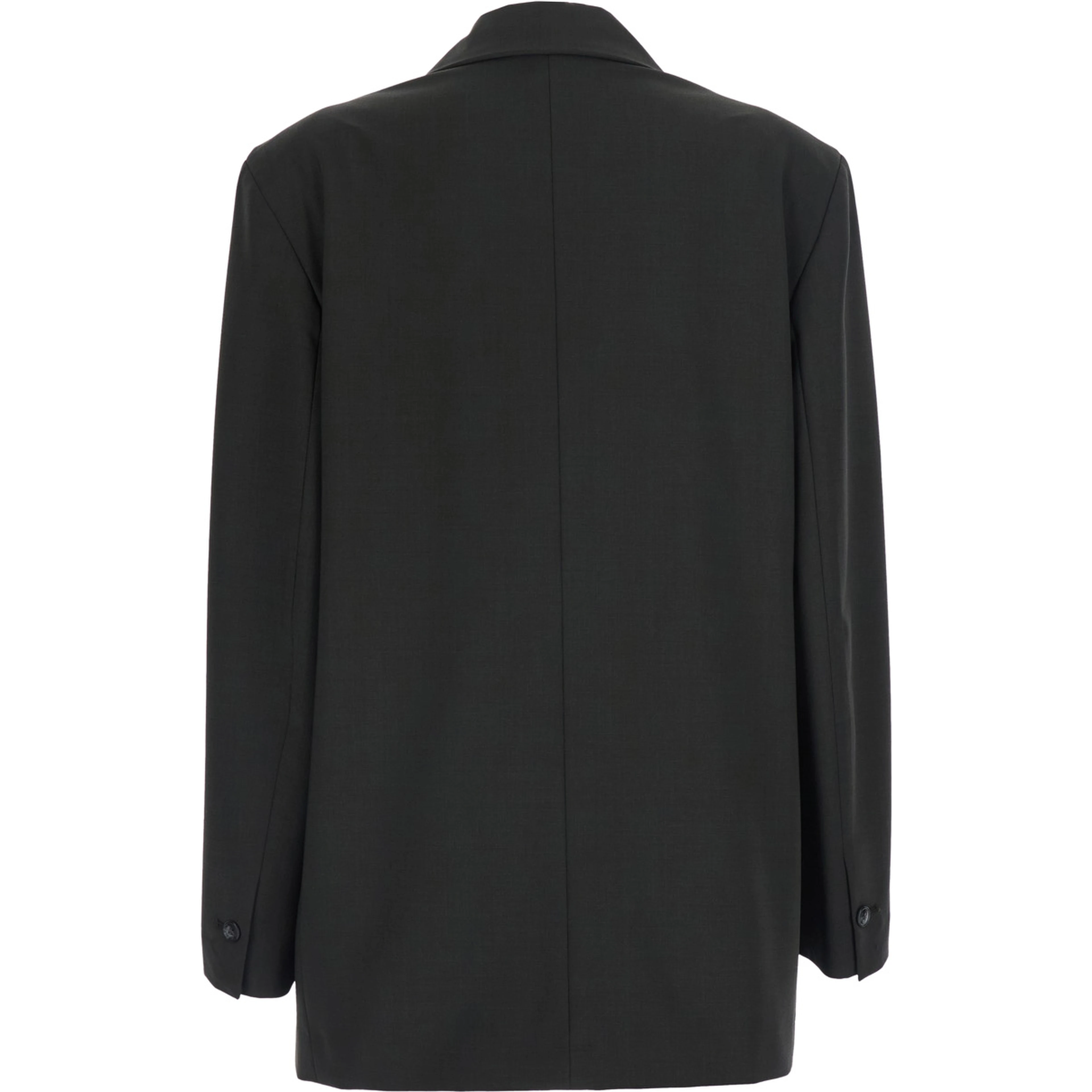 COAT with shirt collar and long sleeves in Tech Fabric Green women