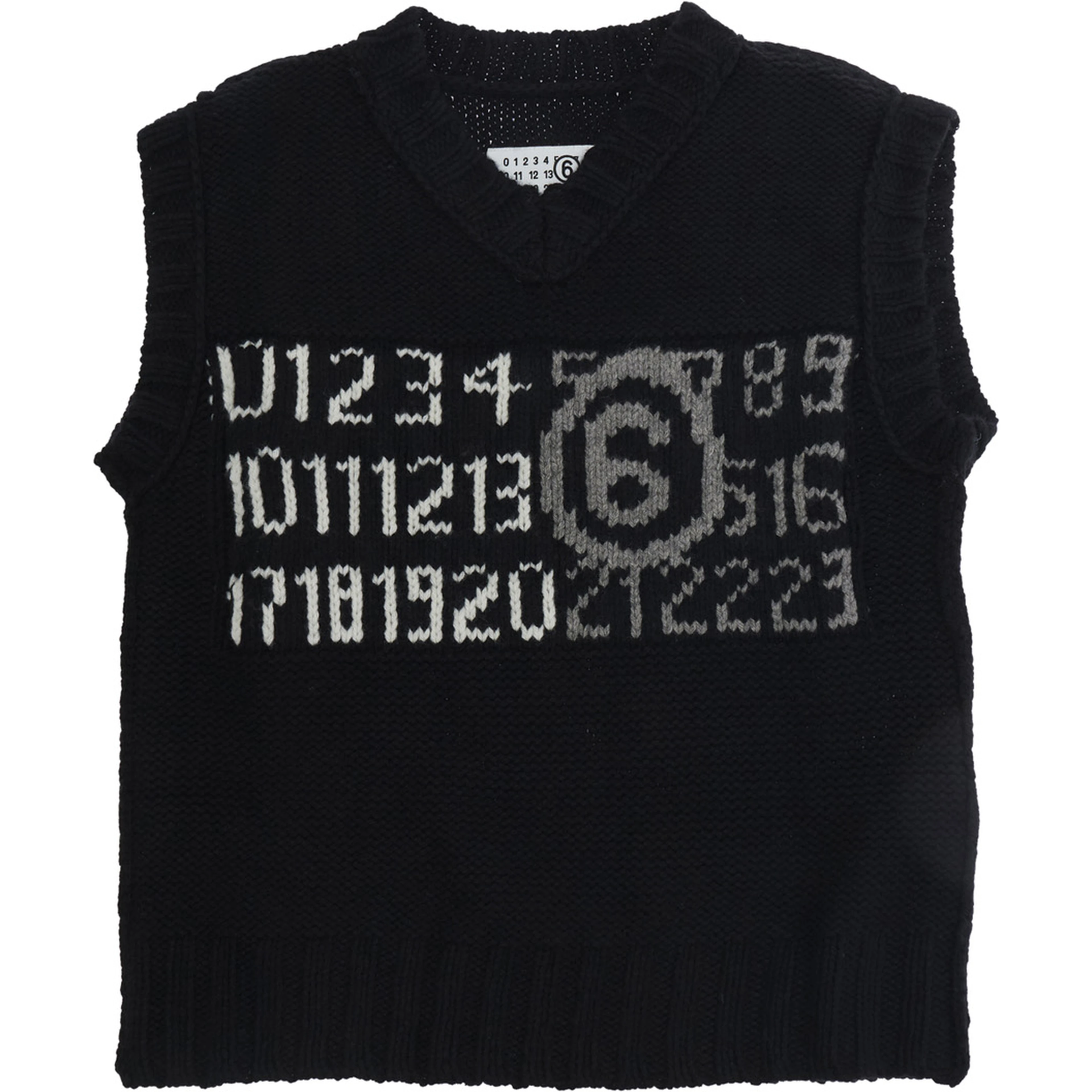 Jacket M61049MM08VMM6K63UM6900 with collar and long sleeves in black Wool and Nylon for Boy