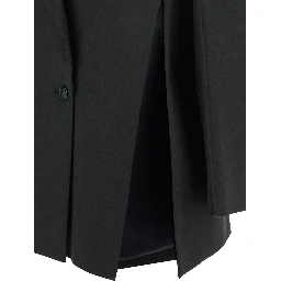 COAT with shirt collar and long sleeves in Tech Fabric Green women