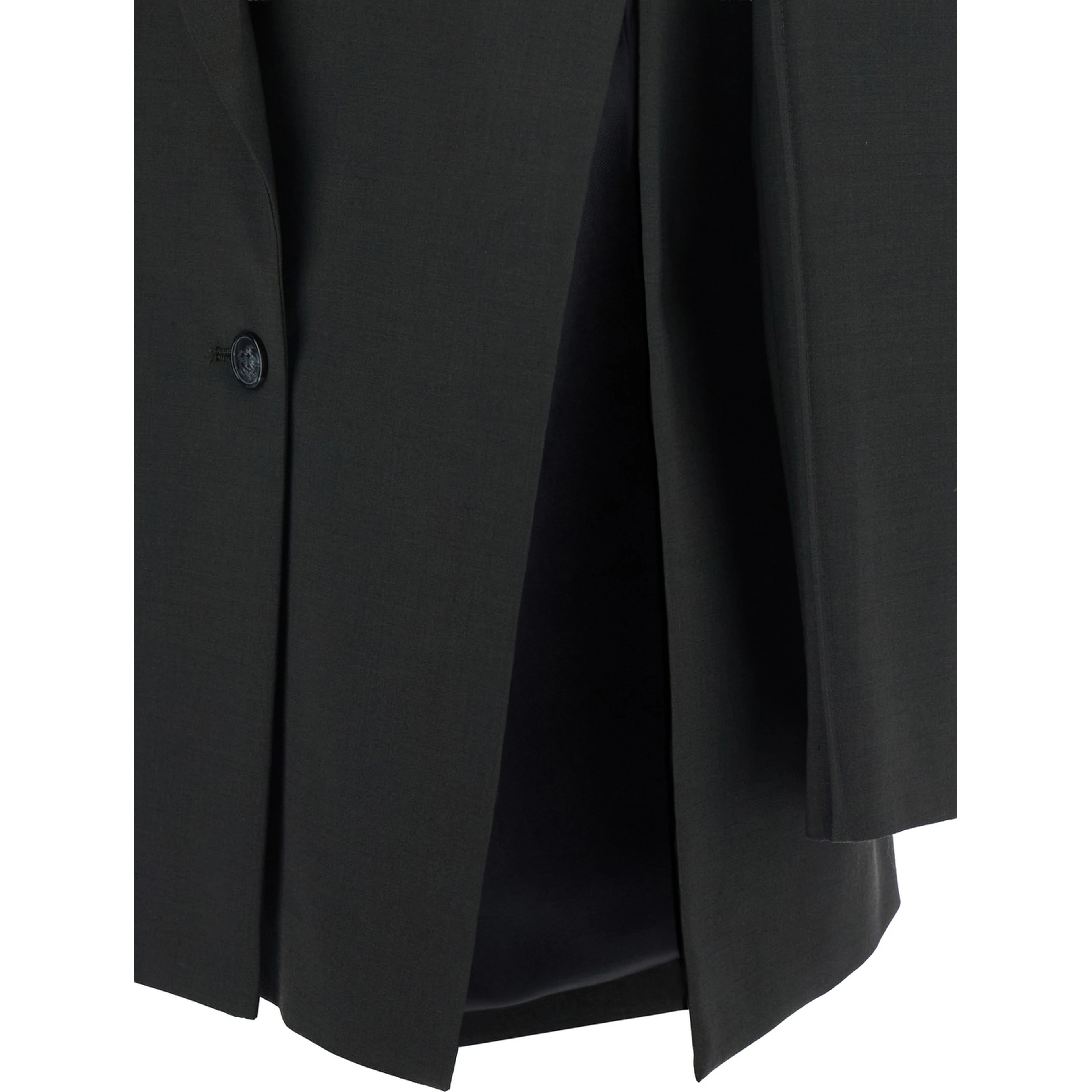 COAT with shirt collar and long sleeves in Tech Fabric Green women