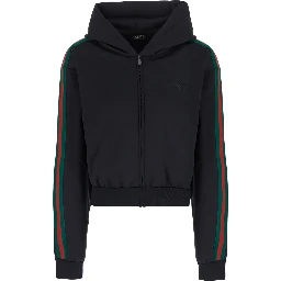 ZIP SWEAT COTTON STRETCH JERSEY