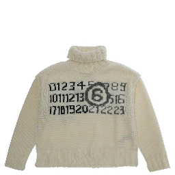 M61048MM08VMM6K62UM6101 is a sweater with a round neckline and long sleeves made of Wool and Nylon in Light blue for Boy