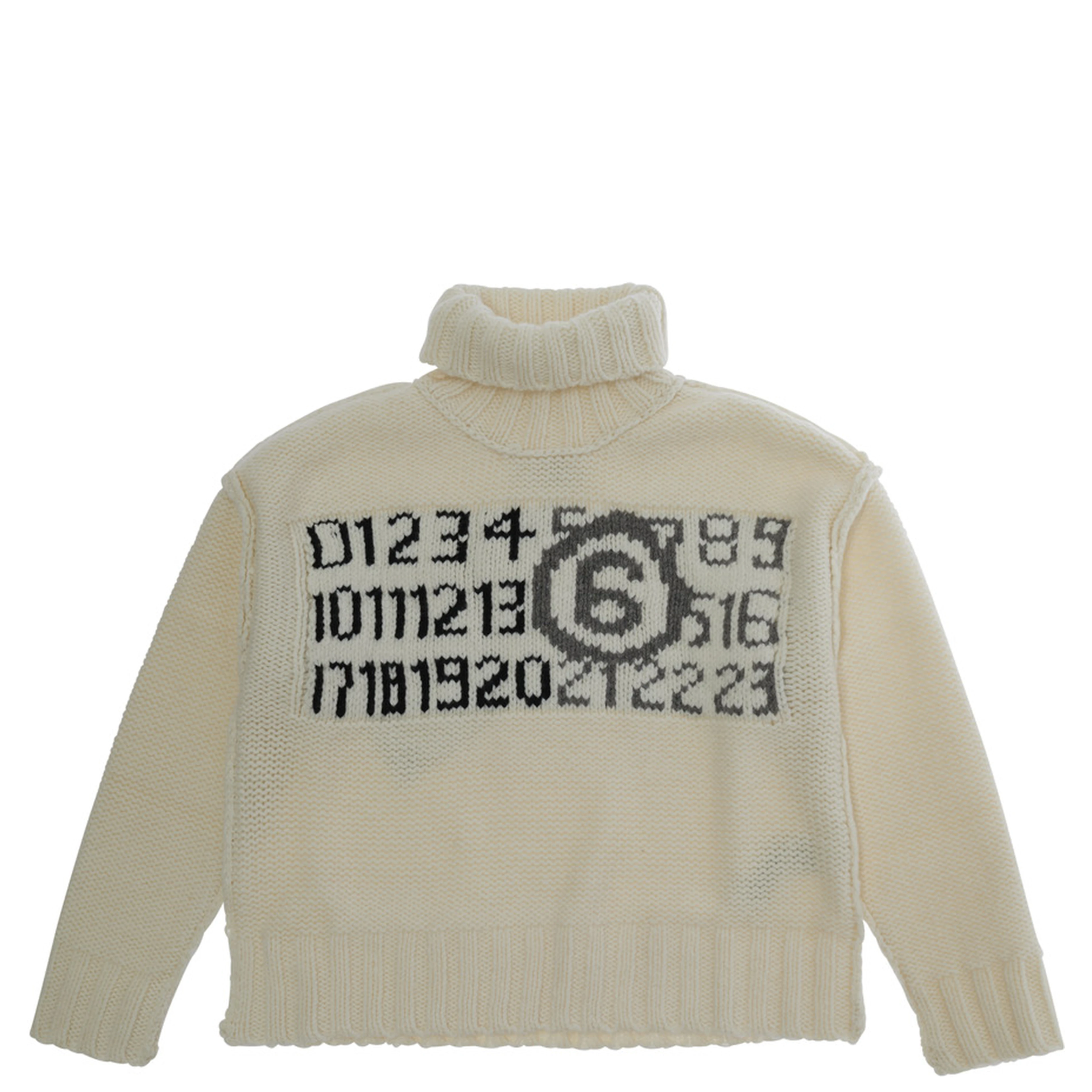 M61048MM08VMM6K62UM6101 is a sweater with a round neckline and long sleeves made of Wool and Nylon in Light blue for Boy