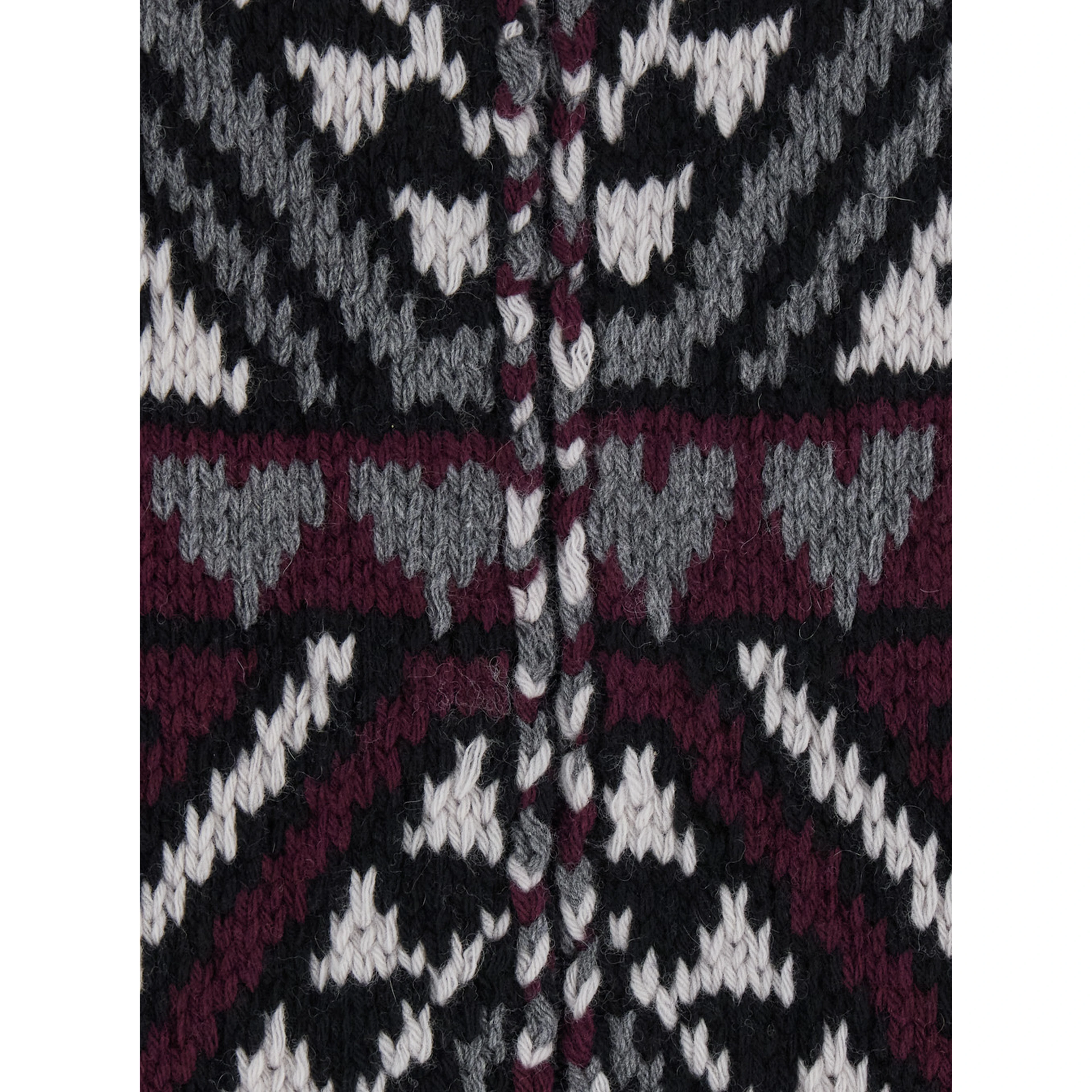 Jacket ML with Front Closure and Black Cashmere Details for Women