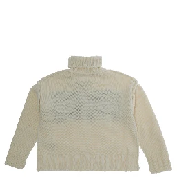M61048MM08VMM6K62UM6101 is a sweater with a round neckline and long sleeves made of Wool and Nylon in Light blue for Boy