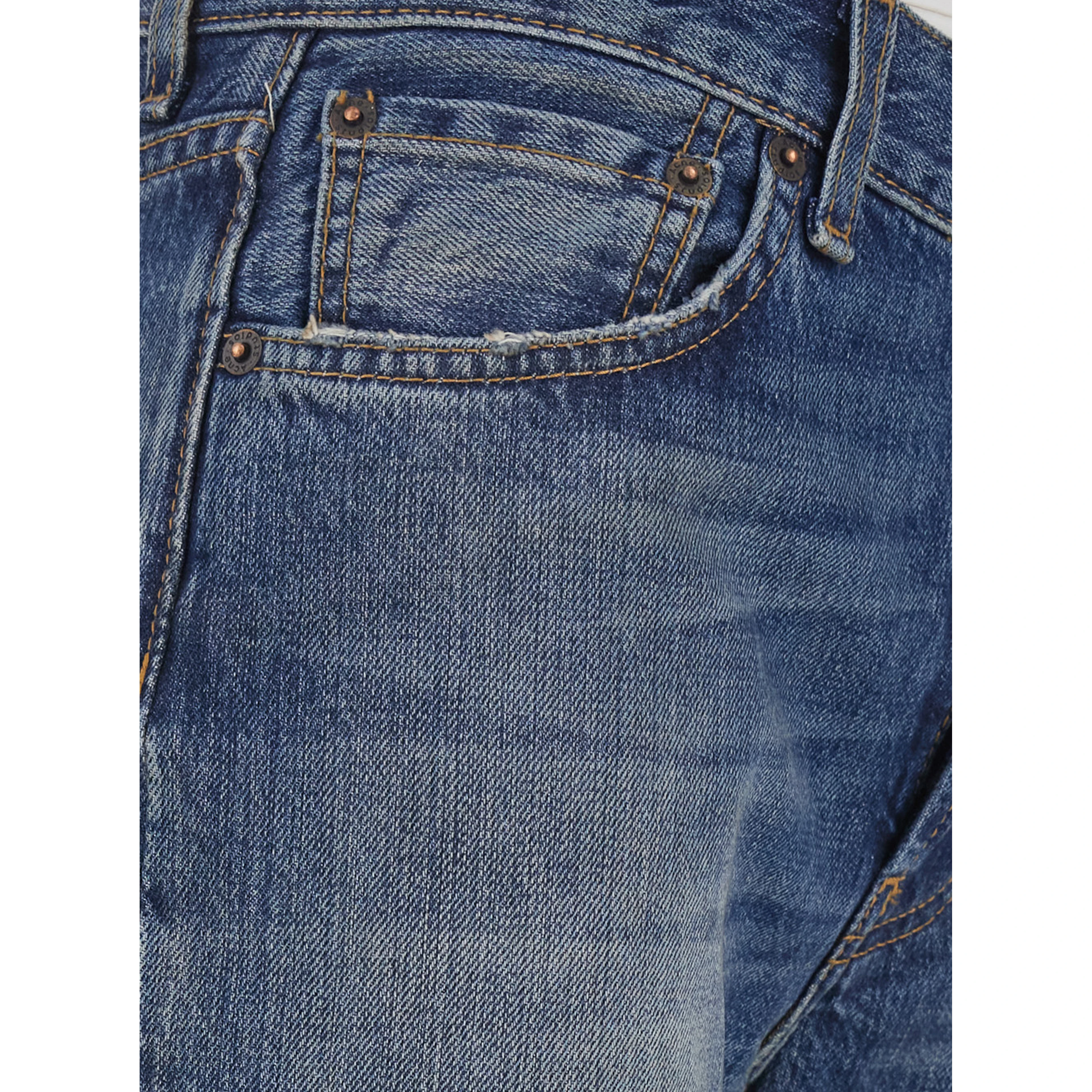 Blue Jeans with Five-Pocket Design in Denim