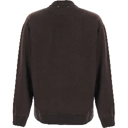 SWEATSHIRT with logo and crew neck Brown Woman
