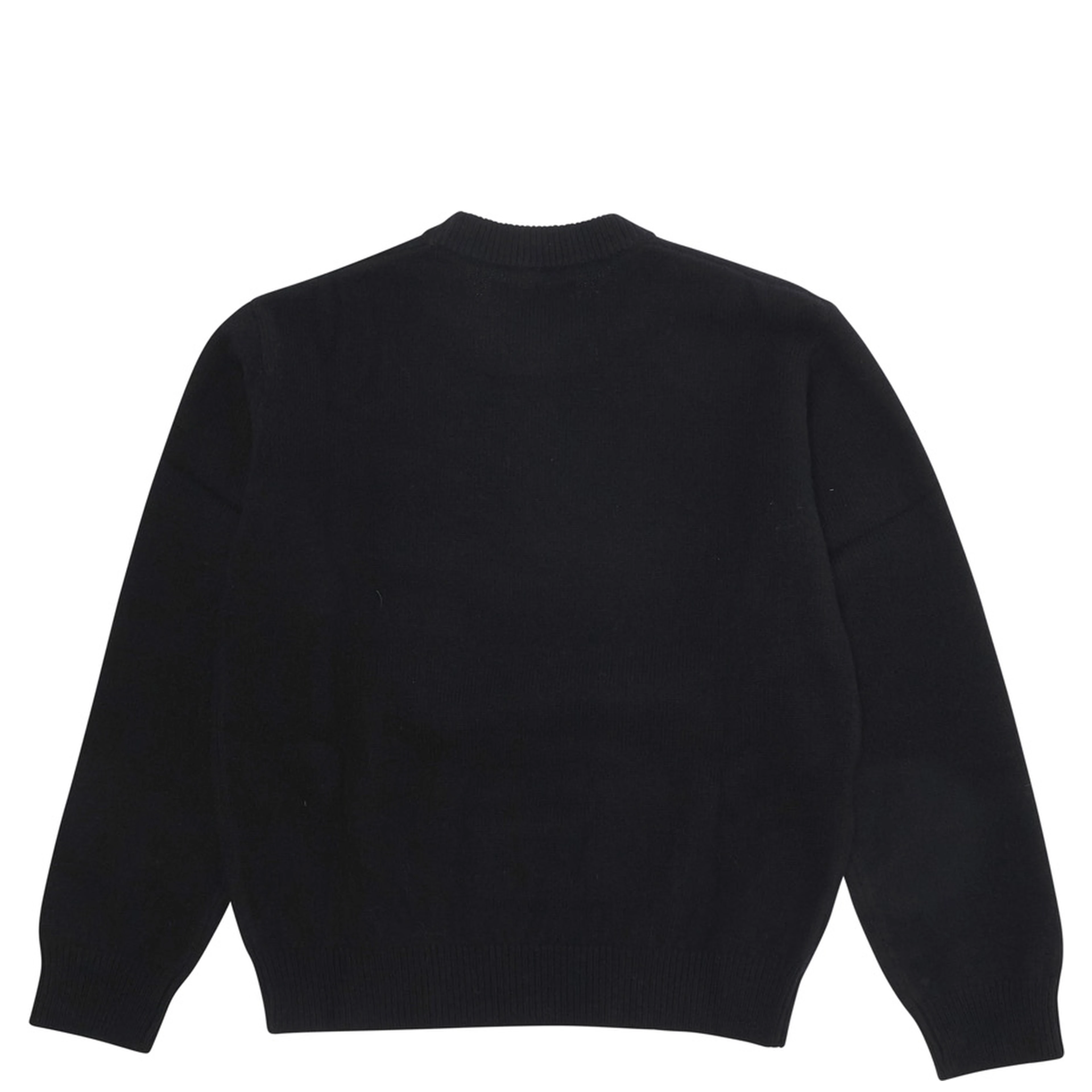 MC2 SAINT BARTH KIDS Black crew-neck wool sweater junior