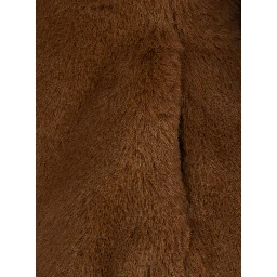 Reversible Down Jacket LAILA FURY with Hood and Pockets Brown Woman