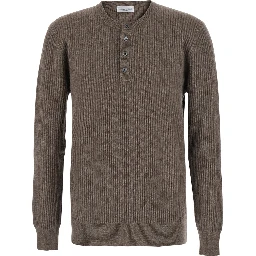 Polo Shirt with Brown Collar