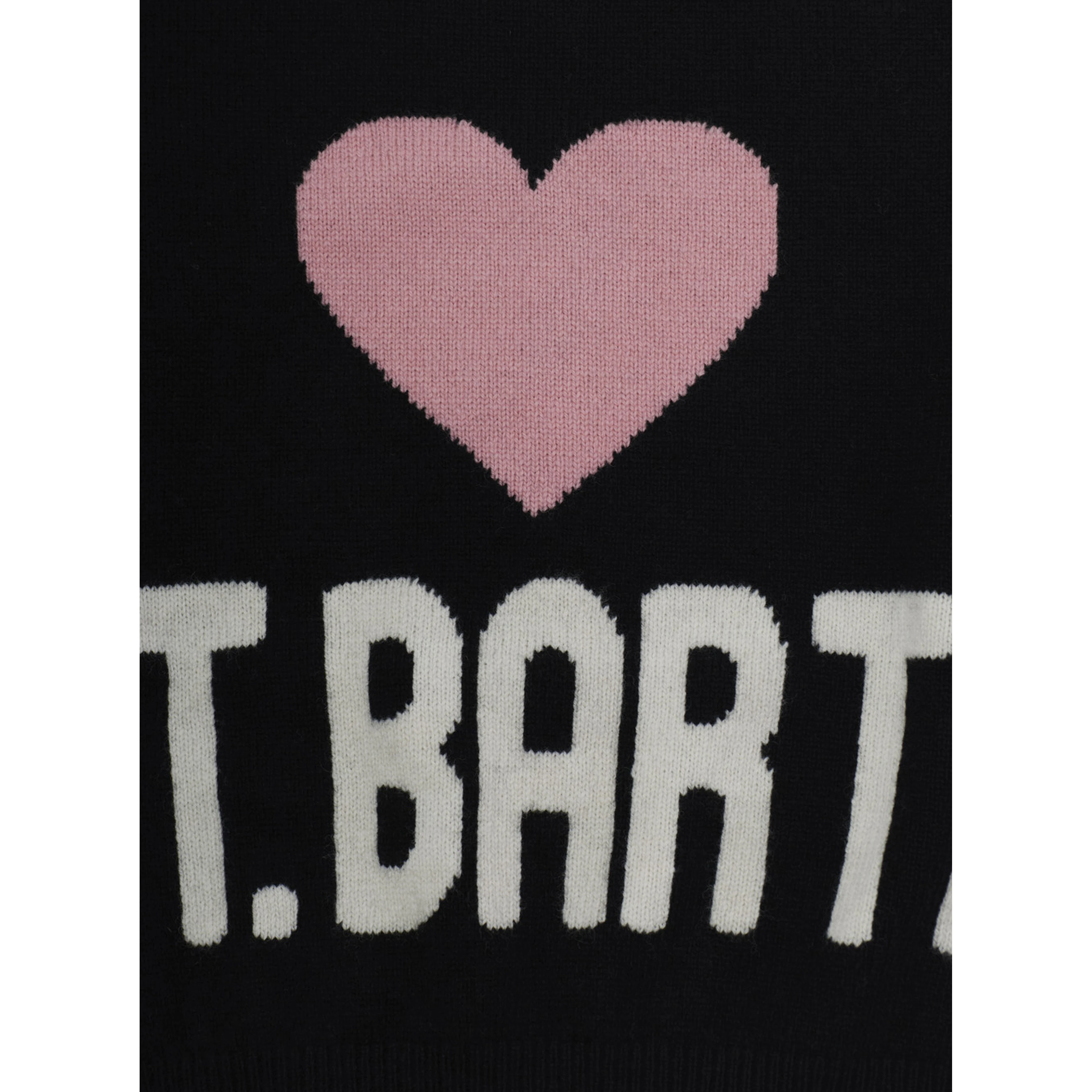 MC2 SAINT BARTH KIDS Black crew-neck wool sweater junior