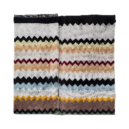 CURT SET 2 PIECES towels in 100% cotton multicolor unisex