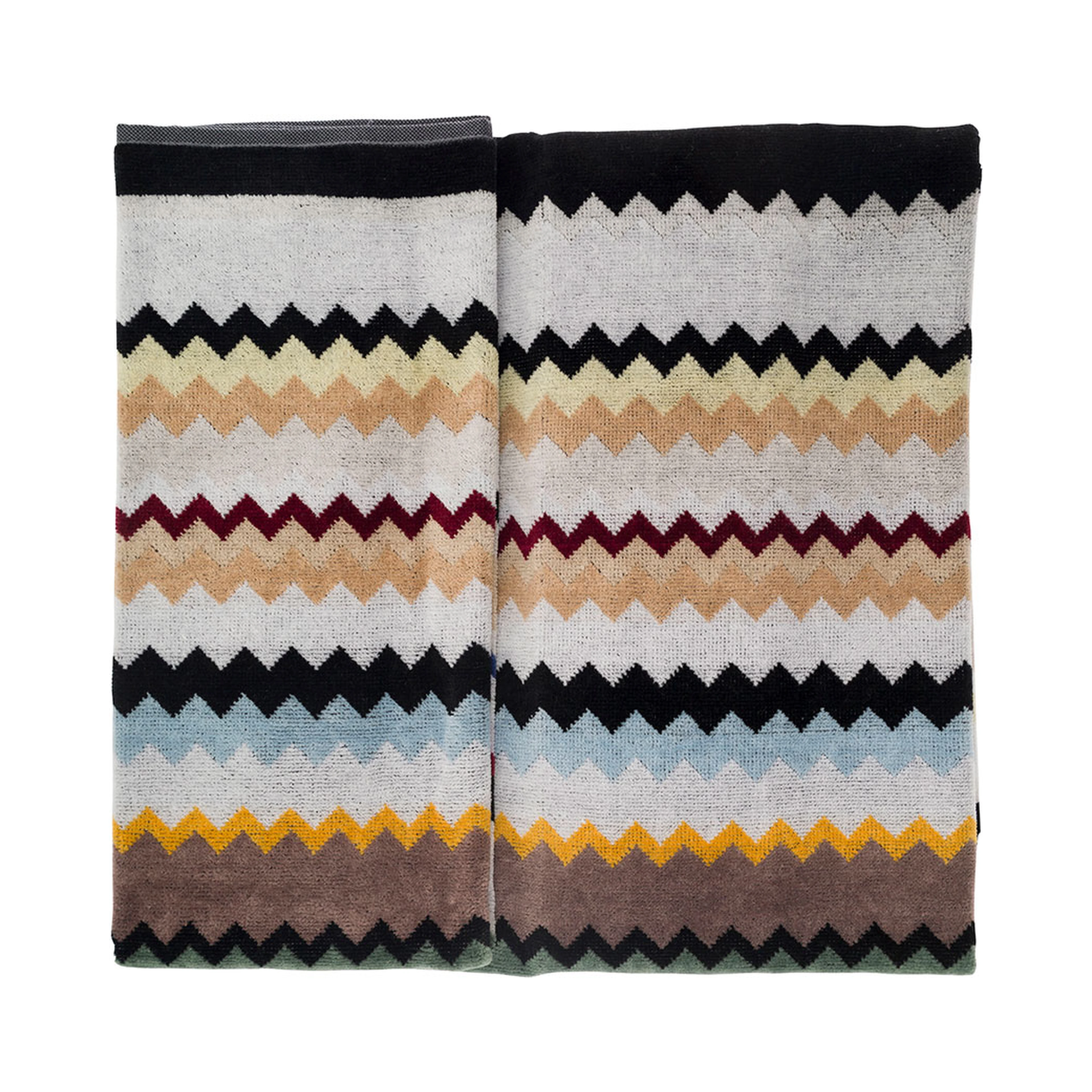 CURT SET 2 PIECES towels in 100% cotton multicolor unisex