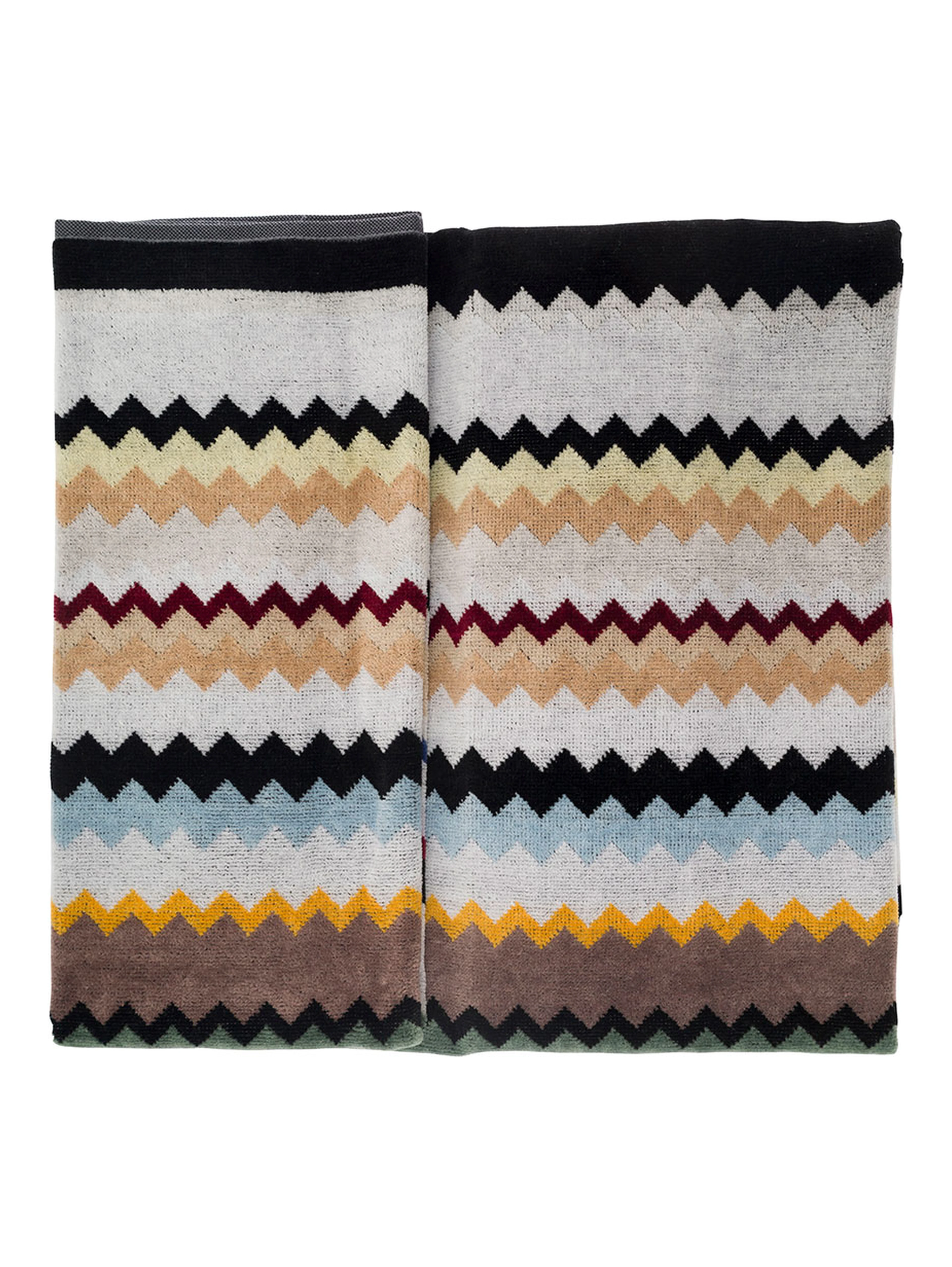 CURT SET 2 PIECES towels in 100% cotton multicolor unisex