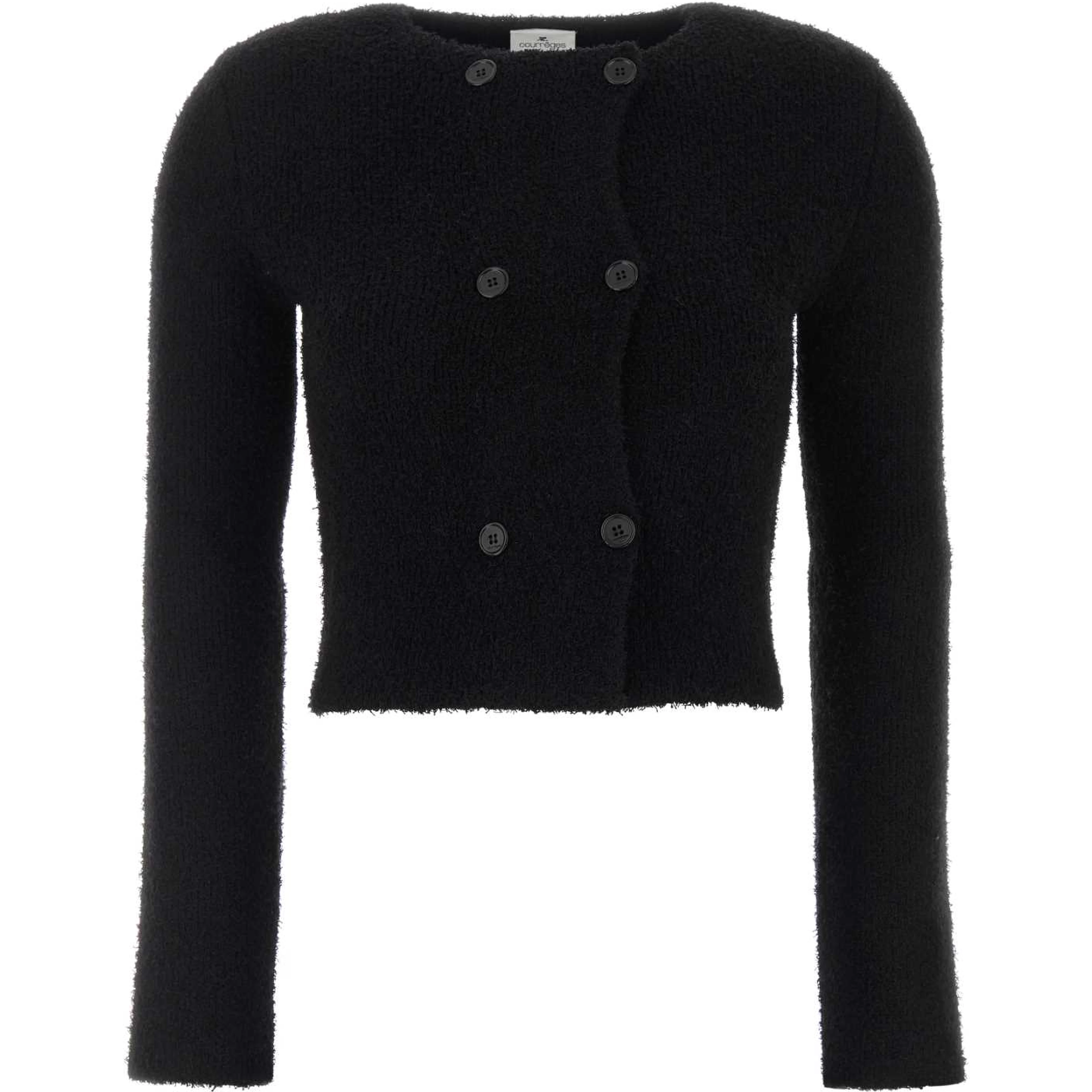BOUCLETTE KNIT DOUBLE BREASTED JACKET