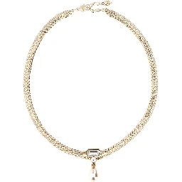 SKL & CRYSTAL NECK.