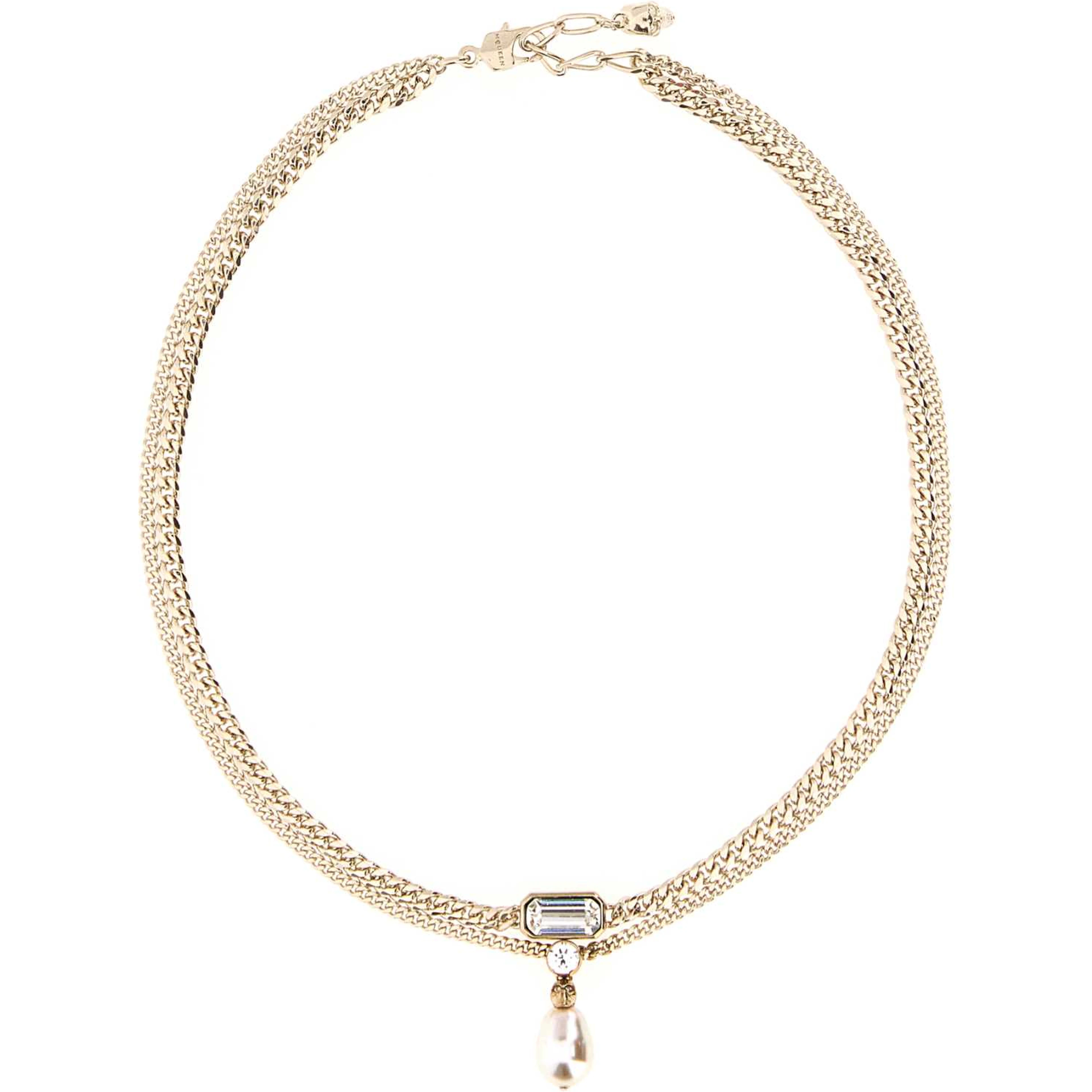 SKL & CRYSTAL NECK.