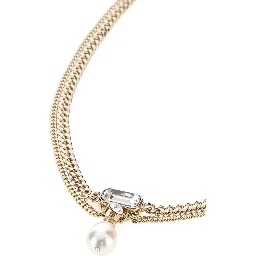SKL & CRYSTAL NECK.
