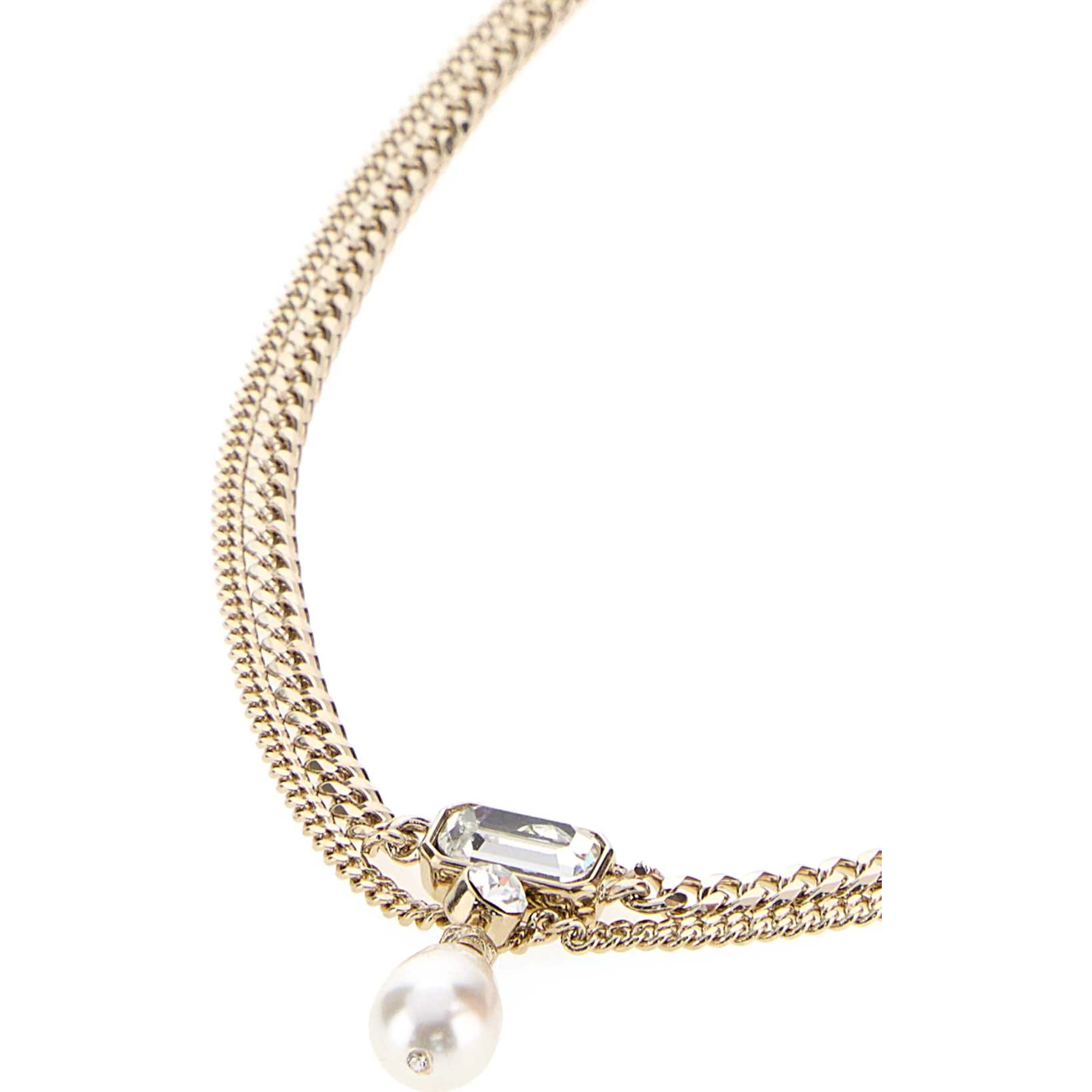 SKL & CRYSTAL NECK.