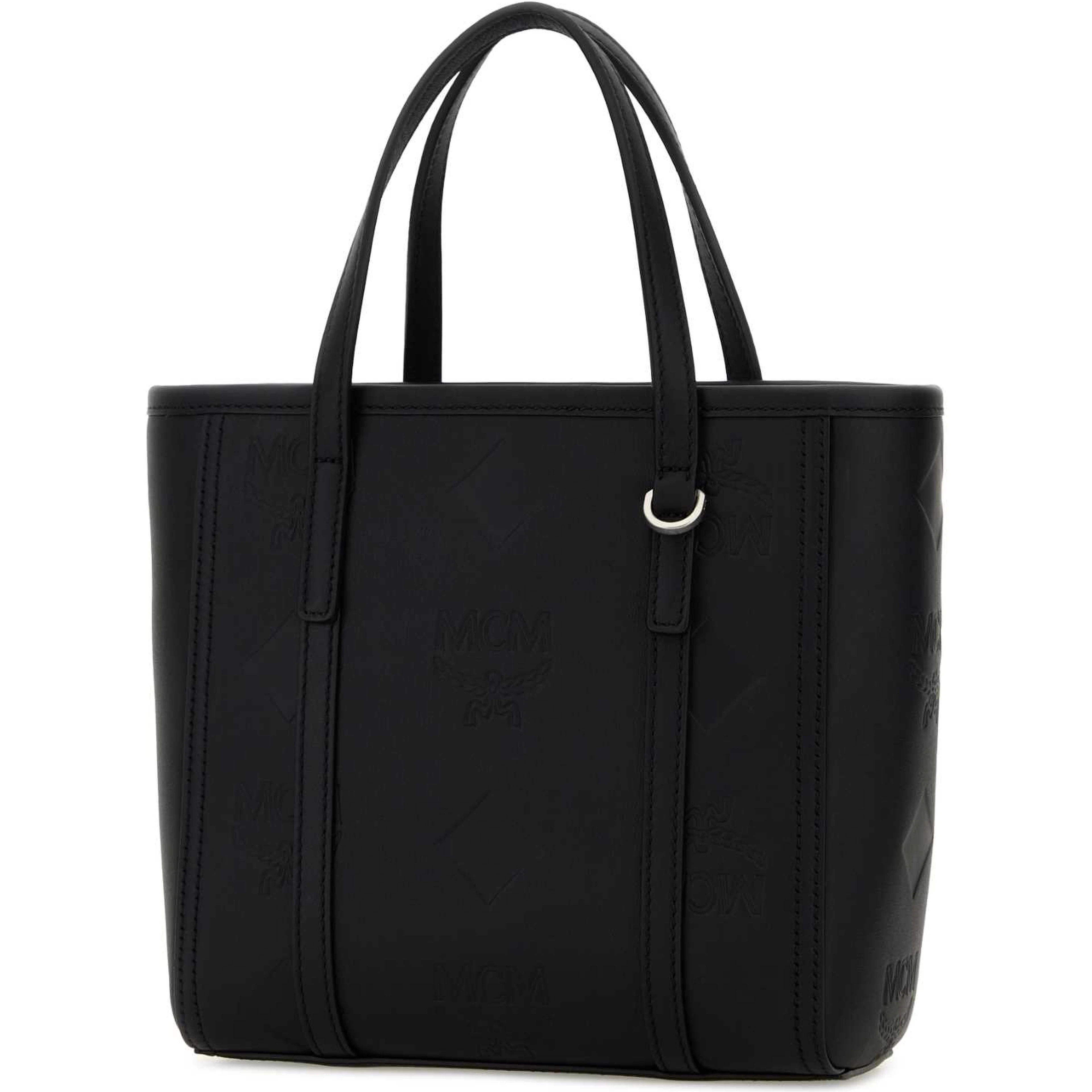 MCM TONI LTHR SHOPPER MNI BK