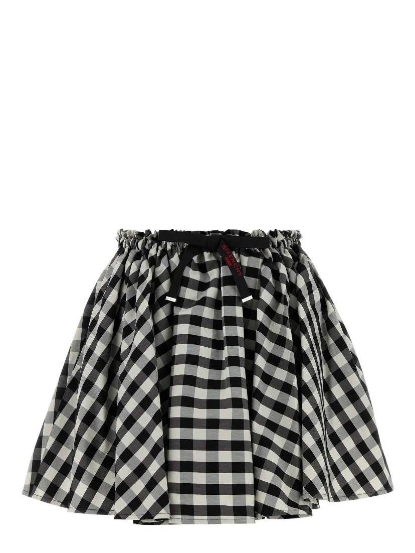 RUSHED MINI SKIRT